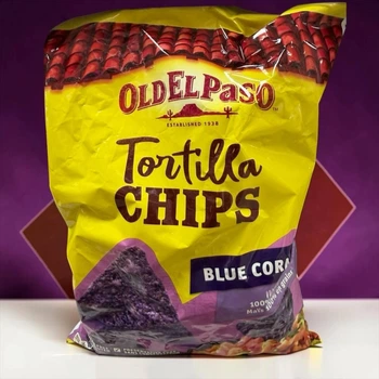 Кукурузные чипсы начос Old El Paso Tortilla Chips Blue Corn из синей кукурузы 185 г