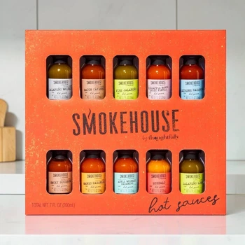 Набір гострих соусів Smokehouse by Thoughtfully Hot Sauces 10 шт х 20 мл