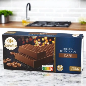 Туррон Sensation Carrefour Turrón Trufado de Café Calidad Suprema с трюфелем и кофе 200 г