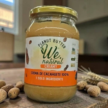 Арахисовая паста We Natural Creamy 100% без сахара и масел 475 г