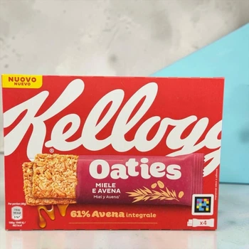 Злаковые батончики Kellogg's Oaties Miele e Avena 61% с медом и овсом 4 х 40 г