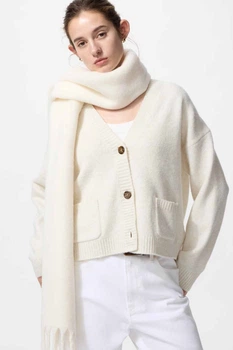 Кардиган Uniqlo 46(L) Молочный (155079)