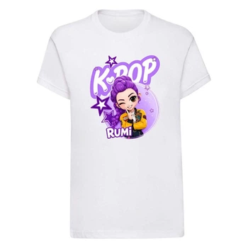 Футболка детская белая с принтом K-POP Rumi Huntrix DM-1983 134 см