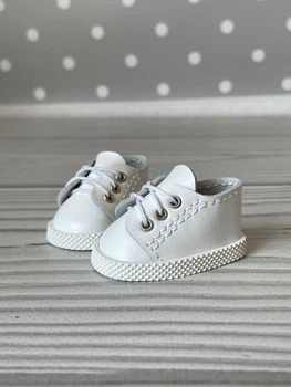 Кеди для ляльок Паола Рейна 32 см білі handmade