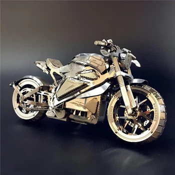 Металлический конструктор Мотоцикл. Металлическая сборная модель 3D мотоцикла 128х745х67 мм