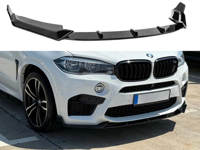 Юбка переднего бампера для BMW X5M F85 X5 F15 2013-2018, цвет черный глянец для BMW X5 F15 2014-2018 (9629)