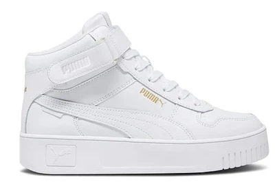 Кроссовки Puma Carina Street Mid White/White/Gold р. 8.5/39/25см