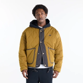 Мужской горчичный бомбер New Balance Quilted 48 (M) (MJ62M2DHBRK)