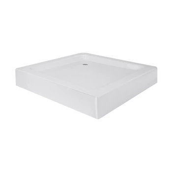 Душевой поддон KAPIELKA ST80x80х14 низкий, квадратный, диаметр слива 52 мм Lidz