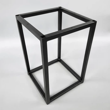 Каркас для журнального столу з металу 300×300 мм, H 450 мм Frame Чорний