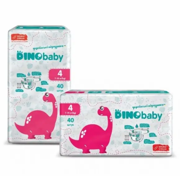 Подгузники детские Dino Baby 4 Maxi 7-14 кг 40 шт