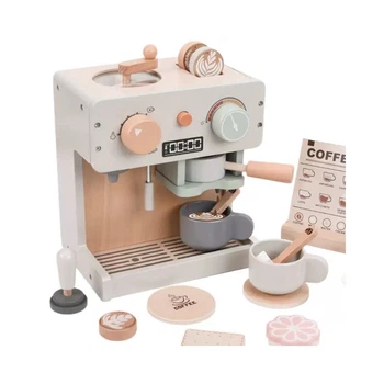 Деревянная детская кофеварка Kabi с аксессуарами и меню (My Little Coffee Maker)
