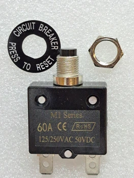 Термозапобіжник M1 Series (60A), 125/250VAC 50VDC (ТЗА014)