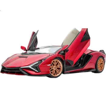 Модель автомобіля Bimeigao 1:24, Lamborghini Aventador FKP 37, реалістична іграшкова модель автомобіля зі сплаву, подарунок для хлопчиків