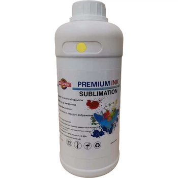 Сублимационные чернила INKOPRINT Sublimation Ink Premium. Цвет желтый (Yellow), 1 л
