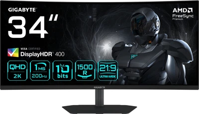 Монитор 34" Gigabyte G34WQC2 Gaming Monitor