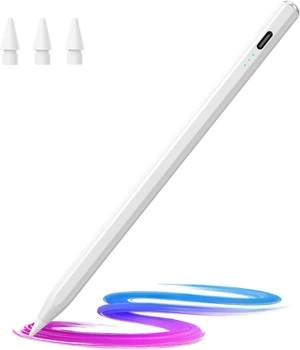 Стилус Hastraith для iPad (2018–2026) з швидкою зарядкою, нахилом і відхиленням долоні, білий