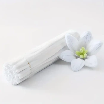 Синельний дріт 100шт білий 30 см (СП/white)