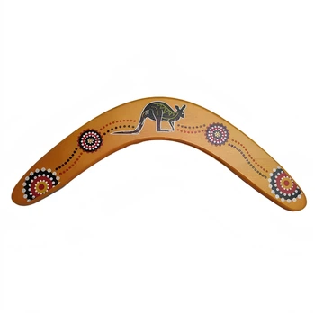 Дерев'яний бумеранг. Бумеранг з липи. Бумеранг розписний. Wooden boomerang