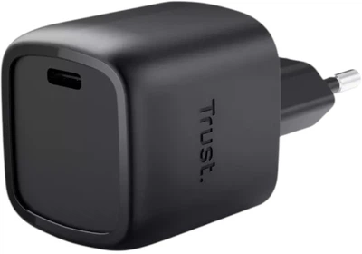 Ładowarka Trust Maxo 25519 USB-C 30W GaN Czarna (8713439255195)