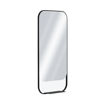 Дзеркало для ванної кімнати Excellent Mila Light 1000x500 з підігрівом та світлодіодним освітленням, чорне