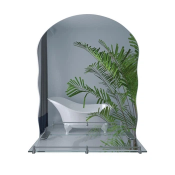 Зеркало для ванной комнаты Lidz Anny 575x425 фигурное, с полочкой (LD78AN4557)