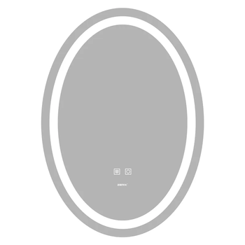 Дзеркало для ванної кімнати Zerix Fusion MV01 800x600 овальне, з фронтальною LED-підствідкою (ZX6068)