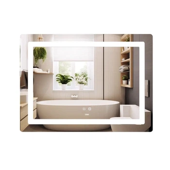Дзеркало для ванної кімнати Lidz Kubis KU2 700x900 прямокутне, з фронтальною LED-підствідкою (LD78LF904907048452)
