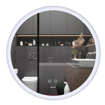 Дзеркало для ванної кімнати Mixxus Plain MC11-60 600x600 кругле, з LED-підсвічуванням та антизапотіванням (MI6663)