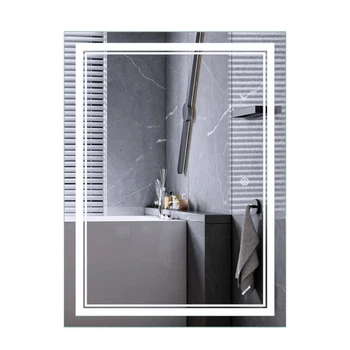 Дзеркало для ванної кімнати Mixxus Premium QUADRO 900x700 прямокутне, з LED-підсвічуванням (MP6621)