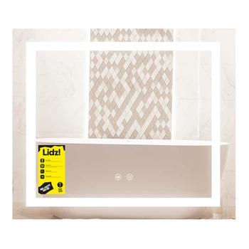Зеркало для ванной комнаты Lidz Kubis 600x700 прямоугольное, с LED-подсветкой и антизапотеванием (LDKU60070049285)