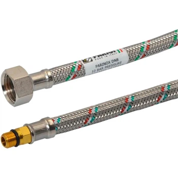 Шланг для смесителя Parigi 1/2"xM10 50 см короткий, резина/нержавеющая сталь (TR5091A86500)