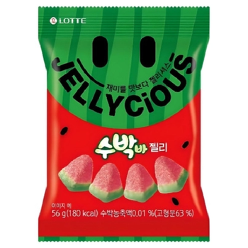 Мармелад Lotte Jellycious Watermelon Jelly зі смаком Кавуна 56 г