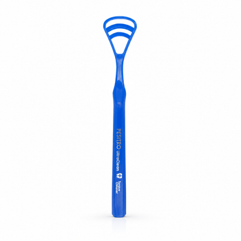 Очищувач для язика PESITRO Tongue Cleaner 3 очисні леза синій