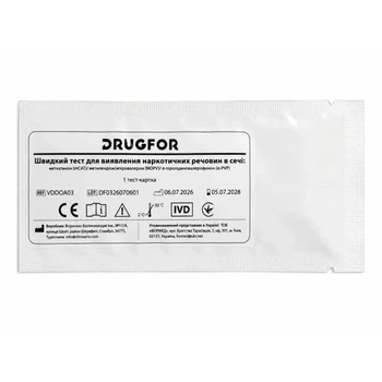 Тест на 3 солі наркотики у сечі No3 (MDPV, α-PVP, MCAT) DRUGFOR