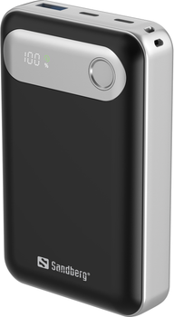 Powerbank Sandberg Travel 20000mAh PD 35W Black/Silver (5705730421419)