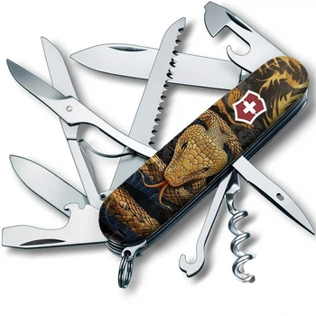 Нож Victorinox Huntsman Zodiac Змея Aztec Gold (1049-Vx13713.3_Z4280pk)