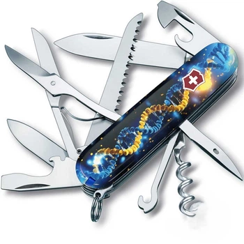 Нож Victorinox Huntsman Ukraine Gloss Синий/Желтый (1049-Vx13713.3_T3270pw)