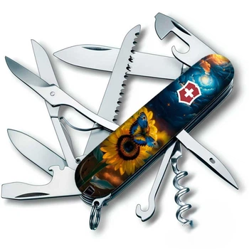 Нож Victorinox Huntsman Ukraine Mat Gloss Синий/Желтый (1049-Vx13713.3_T3240pw)