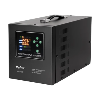 Джерело безперебійного живлення Rebel POWER-2000-LFP4 12/230V (1200W / 2000VA) заряд 40 А (ДБЖ) RB-4030