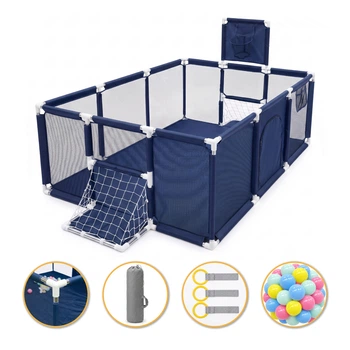 Детский игровой манеж LEOBRO Multisport 120 x 180 см Синий (LB-1138)