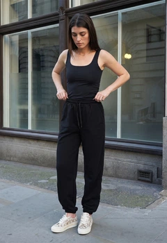 Женские спортивные штаны стаф черные с логотипом Staff yo logo black XS (402623)