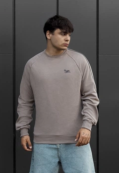 Мужской Свитшот Стаф Бежевый С Логотипом Светоотражающий Staff Beige Logo Reflective XXL (402603)