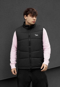 Жилет Мужской Стаф Черный Однотонный С Логотипом Staff Fux Black Logo M (402613)
