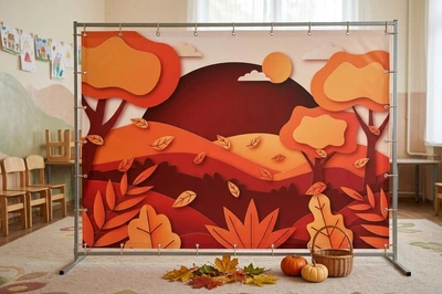 Баннер осенний для фотозоны PHOTODECOR «Осенний пейзаж» 1 кв.м.