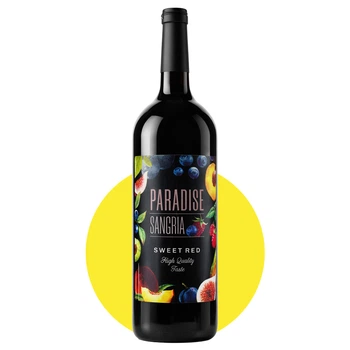 Сангрия Парадайз Сангрия/Paradise Sangria червона солодка, 1,5 л, 7,5%