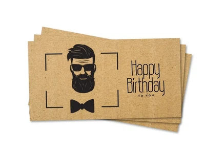 Конверт для грошей чоловікові Happy Birthday to You Крафт