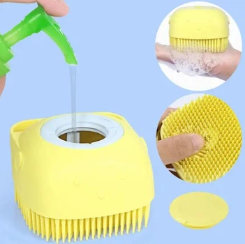 Масажна силіконова щітка Silicone Massage Bath Brush