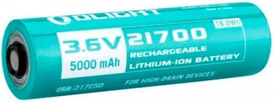 Аккумуляторная батарея Olight ORB3-217C50 Li-ion 5000 мАч 21700 Черный