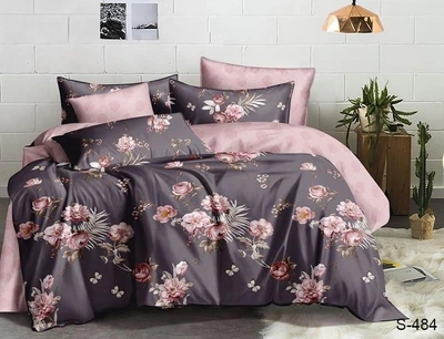 Комплект постільної білизни Tag Tekstil з компаньйоном сатин люкс бавовна євро (S484)